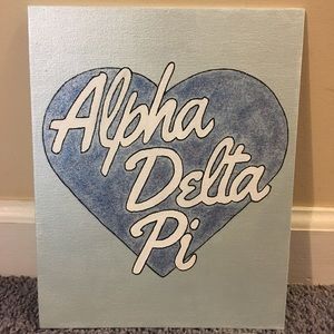 8x10 Alpha Delta Pi canvas